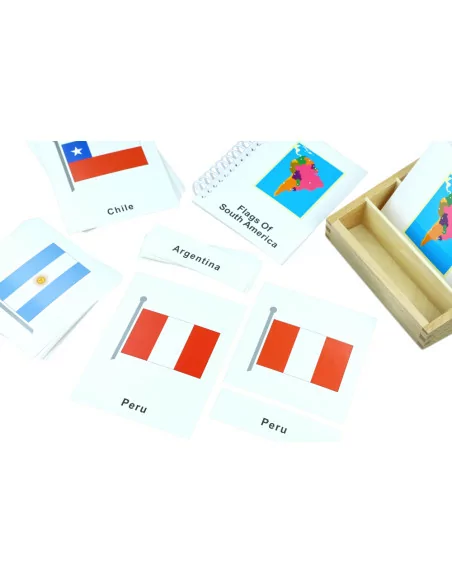 Flagi Ameryki południowej - karty trójdzielne