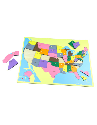 Puzzlowa mapa USA