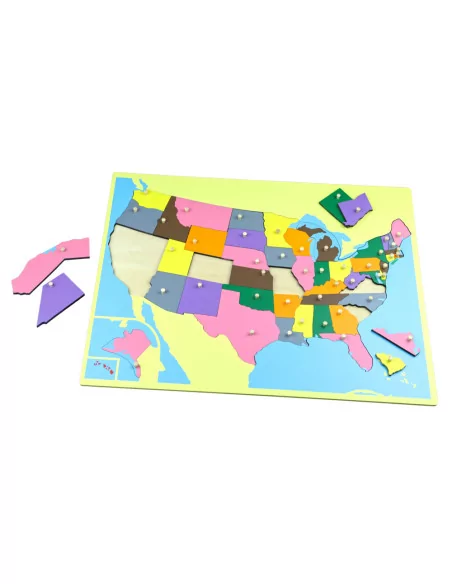 Puzzlowa mapa USA
