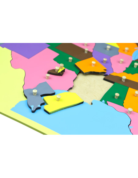 Puzzlowa mapa USA