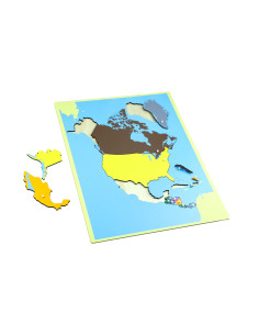 Puzzlowa mapa Ameryki...