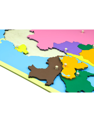 Puzzlowa mapa Ameryki Południowej