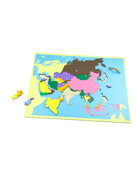 Puzzlowa mapa Azji
