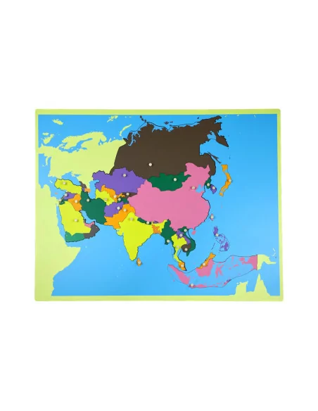 Puzzlowa mapa Azji