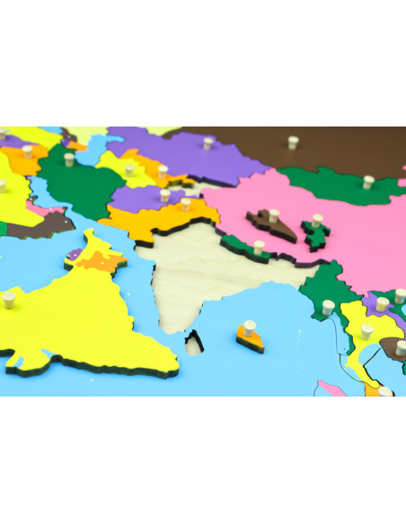 Puzzlowa mapa Azji