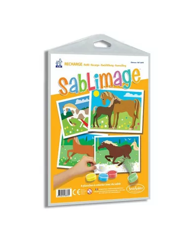 Sada obrázků - Sablimage: Pískové obrázky - Koně