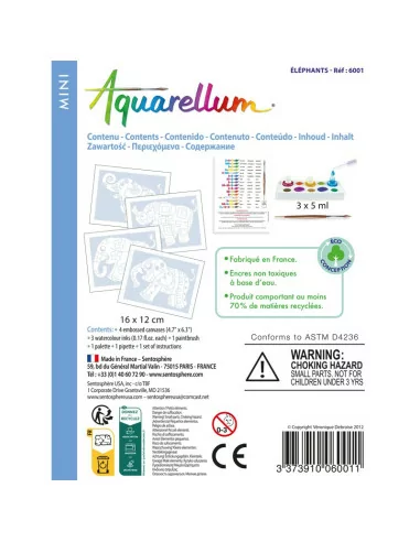 Sentosphere - akwarele mini - słonie