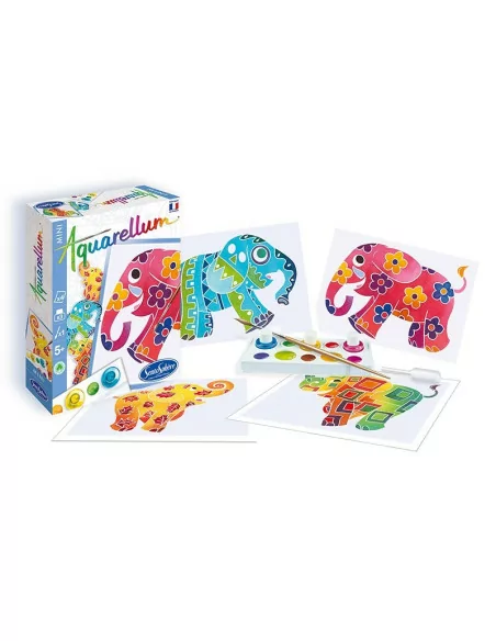 Sentosphere - akwarele mini - słonie