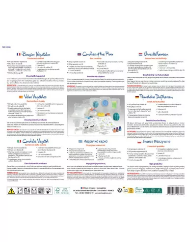 Výroba svíček - rostlinný motiv