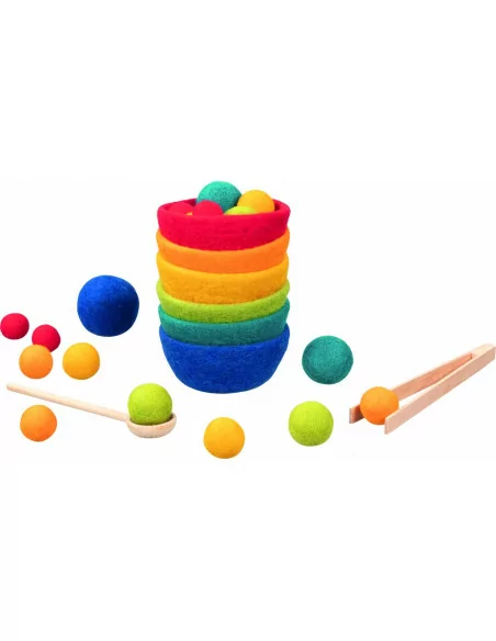 Třídění - Vlněné míčky