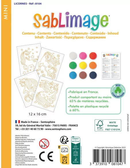 Sentosphere - Sablimage mini piaskowe obrazki - Jednorożce