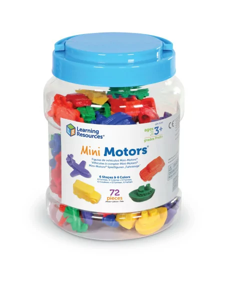 Mini pojazdy do segregowania, liczenia - 72 szt