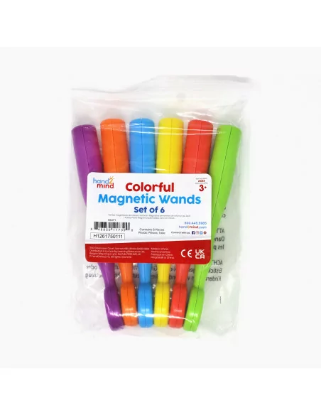 Kolorowe magentyczne pałeczki, 6 szt