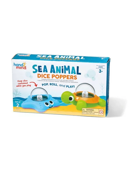 Morskie zwierzaki z kostką do gry  - Poppers