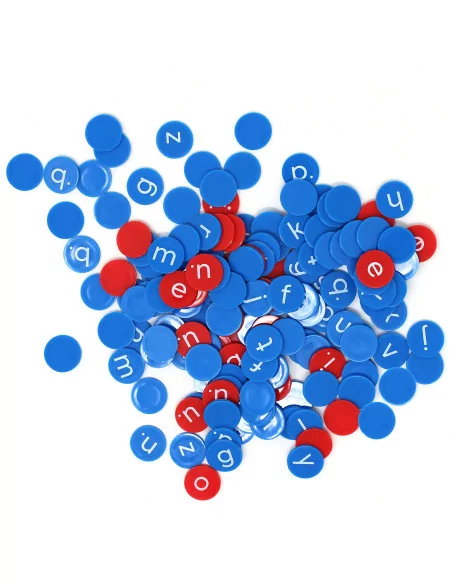 Žetony malá abeceda, 156 ks