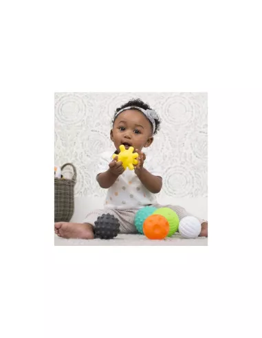 Senzorické míčky s texturami, 6 ks