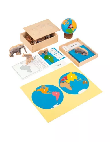 Nienhuis - Kontynenty - pudełko ze zwierzętami