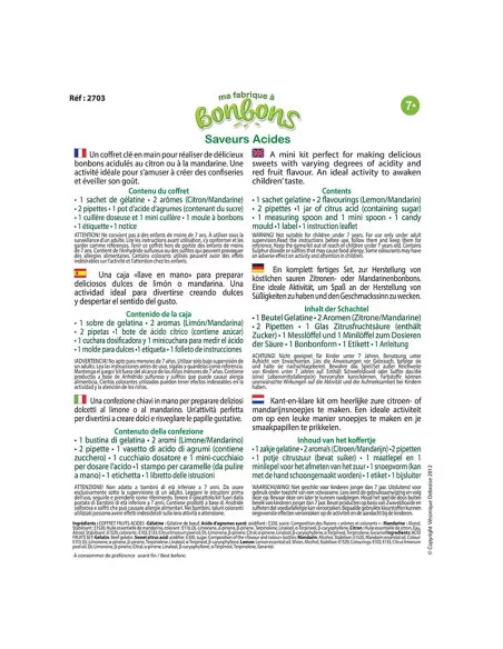 Výroba bonbónů - Kyselé - Mini set