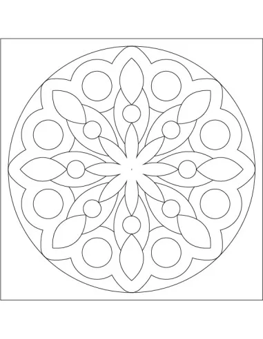 Samolepící šablona na pískování Mandala 7....