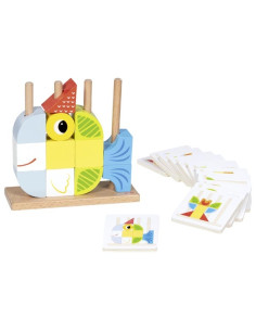 Dřevěná skládačka s předlohami