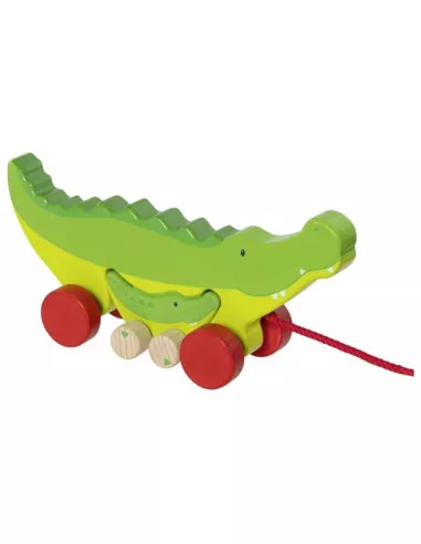 Tahací krokodýl s mládětem