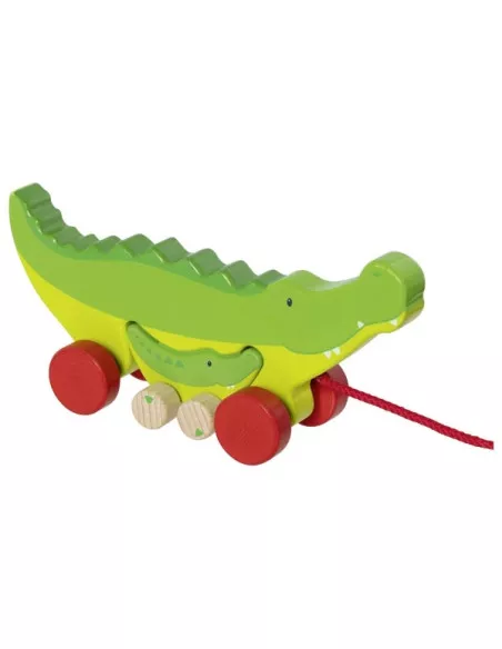 Tahací krokodýl s mládětem