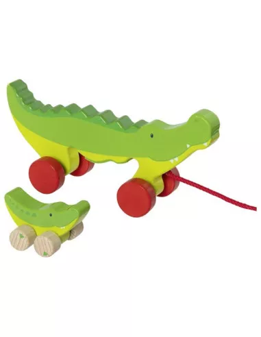 Tahací krokodýl s mládětem