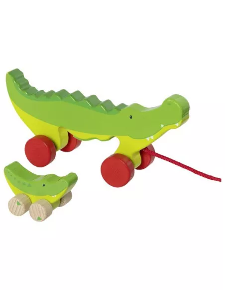 Tahací krokodýl s mládětem