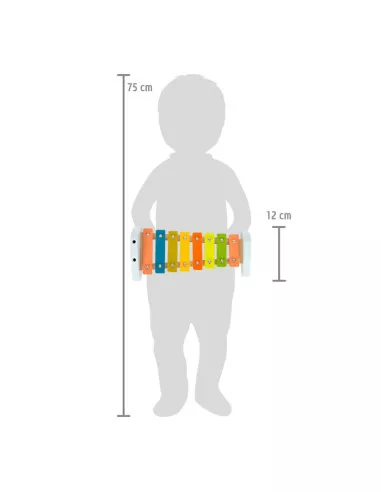 Dřevěný barevný xylofon