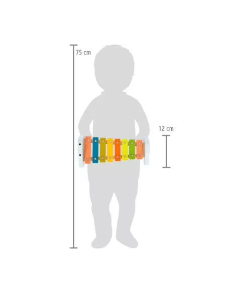 Dřevěný barevný xylofon