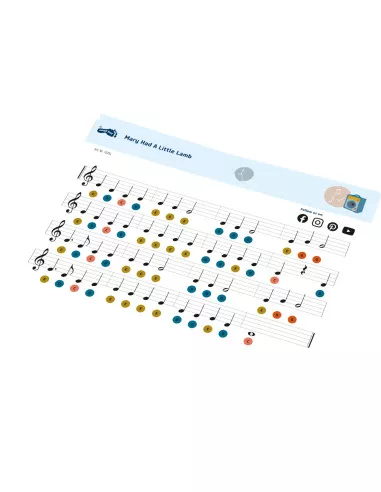 Dřevěný barevný xylofon