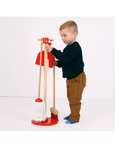 Sada na úklid, červená