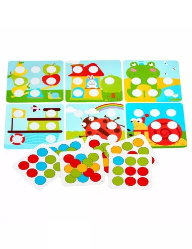 Barevná mozaika s předlohami