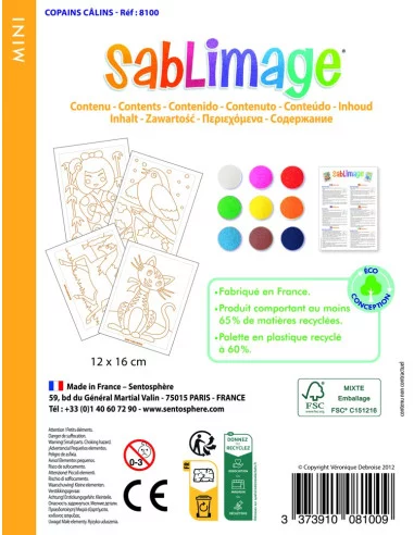 Sablimage mini: Pískové obrázky - Mazliví kamarádi