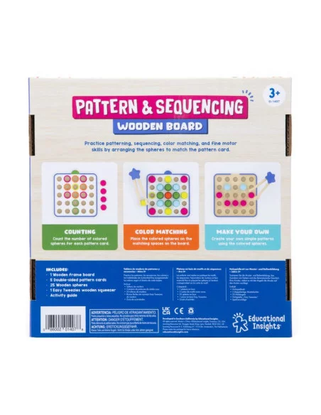 Learning Resources Drewniana tablica – wzory i sekwencje