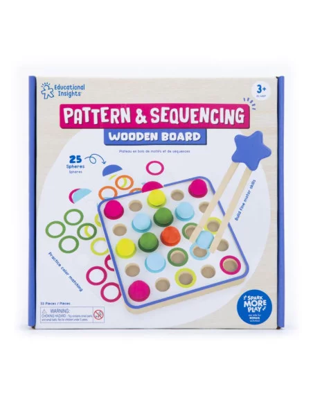 Learning Resources Drewniana tablica – wzory i sekwencje