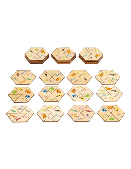 Toys for life - Šestihranné domino příroda