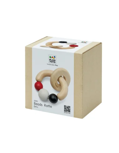 Kontrastní chrastítko s korálky