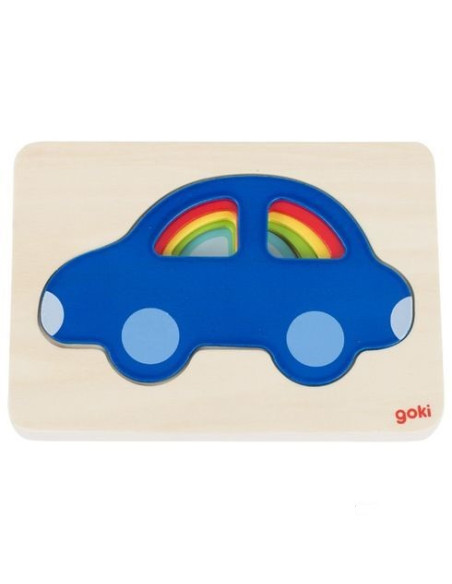 Vrstvené puzzle auta