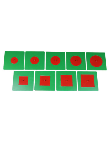 Metalowe figury opisane i koncentryczne