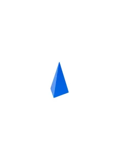 Bryła geometryczna - ostrosłup o podstawie trójkąta
