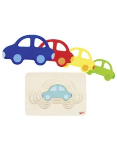 Vrstvené puzzle auta
