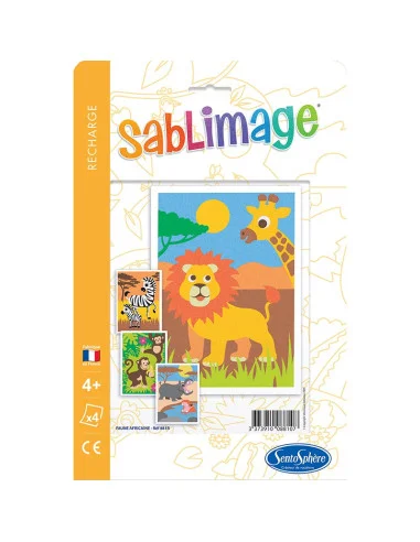 Sada obrázků - Sablimage: Pískové obrázky - Africká zvířata