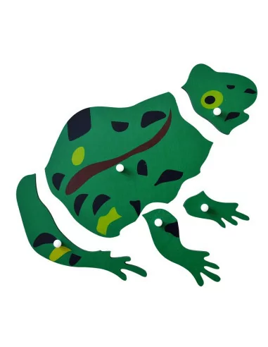 Puzzle ze zwierzętami - żaba