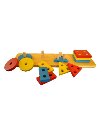 Kolorowe geometryczne kształty - sortowanie